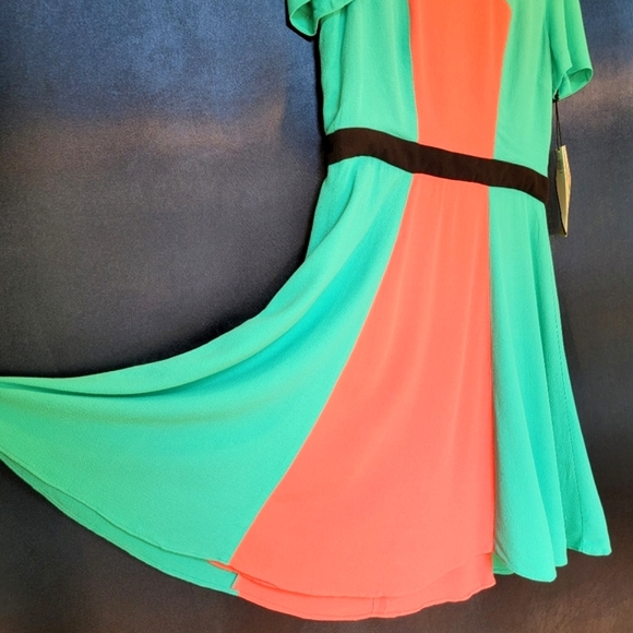 NWT Prabal Gurung for Target Color Block Short Sleeve Knee Length Dress size 10 - Picture 4 of 16